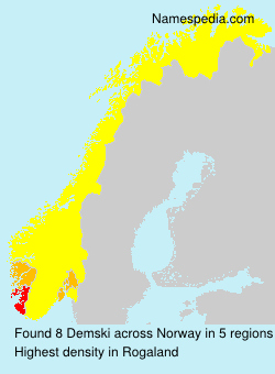 Surname Demski in Norway