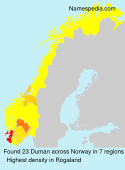 Surname Duman in Norway