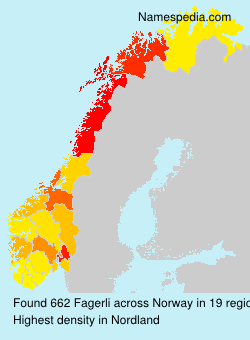 Surname Fagerli in Norway