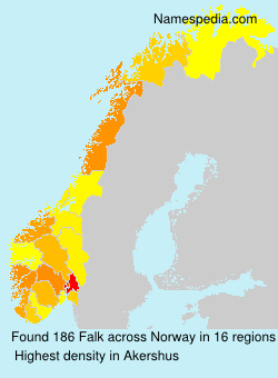 Surname Falk in Norway