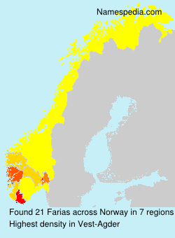 Surname Farias in Norway