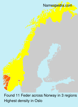 Surname Feder in Norway