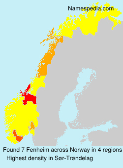 Surname Fenheim in Norway