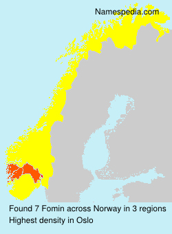 Surname Fomin in Norway