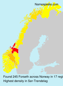 Surname Forseth in Norway