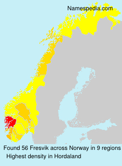 Surname Fresvik in Norway