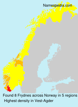 Surname Frydnes in Norway