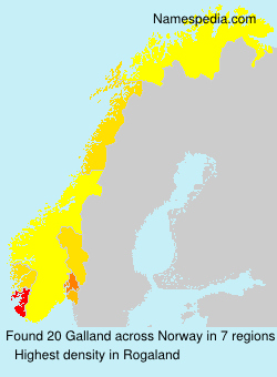 Surname Galland in Norway