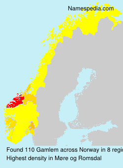 Surname Gamlem in Norway