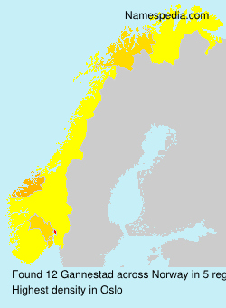 Surname Gannestad in Norway