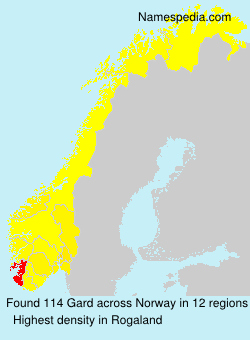 Surname Gard in Norway