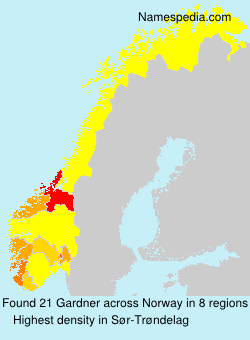 Surname Gardner in Norway