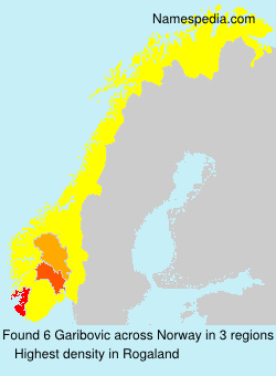 Surname Garibovic in Norway