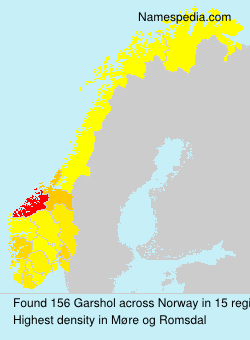 Surname Garshol in Norway