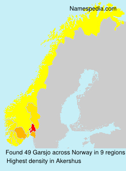 Surname Garsjo in Norway