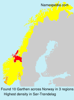 Surname Garthen in Norway
