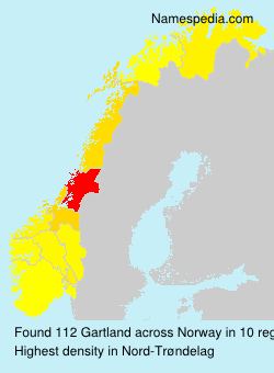 Surname Gartland in Norway