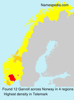 Surname Garvoll in Norway