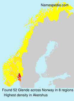 Surname Glende in Norway