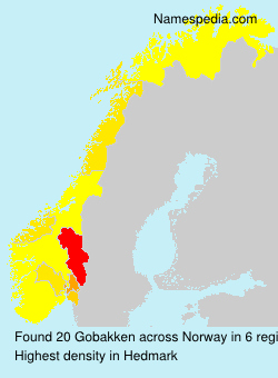 Surname Gobakken in Norway