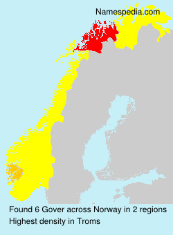 Surname Gover in Norway