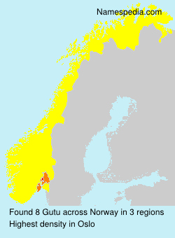 Surname Gutu in Norway