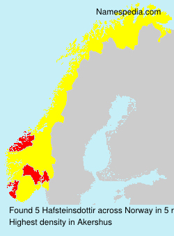 Surname Hafsteinsdottir in Norway