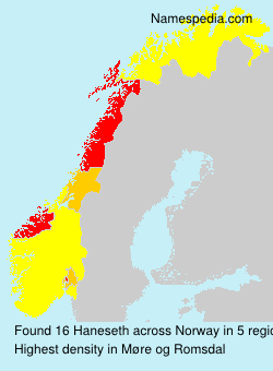 Surname Haneseth in Norway