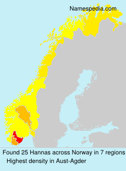 Surname Hannas in Norway