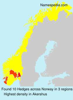 Surname Hedges in Norway