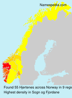 Surname Hjertenes in Norway
