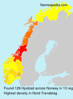 Surname Hjulstad in Norway