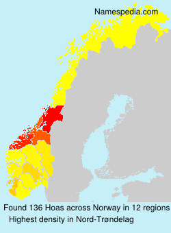 Surname Hoas in Norway