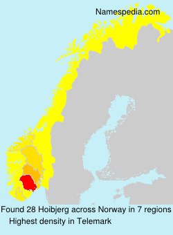 Surname Hoibjerg in Norway