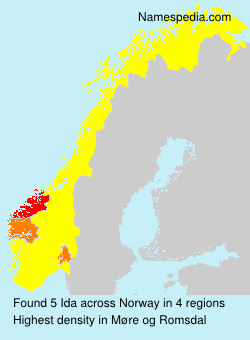 Surname Ida in Norway