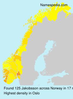 Surname Jakobsson in Norway