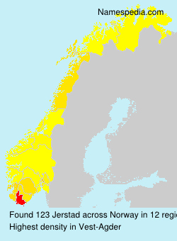 Surname Jerstad in Norway