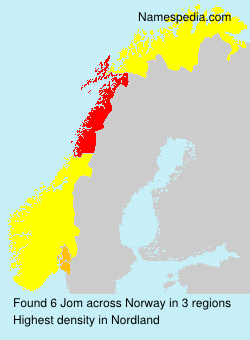 Surname Jom in Norway