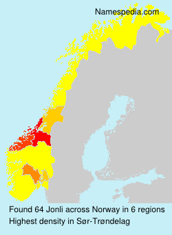 Surname Jonli in Norway