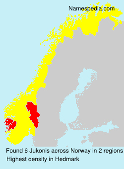 Surname Jukonis in Norway
