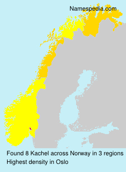 Surname Kachel in Norway