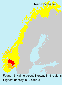 Surname Kalmo in Norway