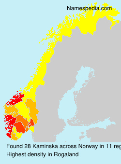 Surname Kaminska in Norway