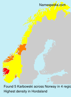 Surname Karbowski in Norway