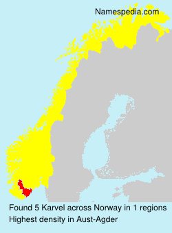 Surname Karvel in Norway