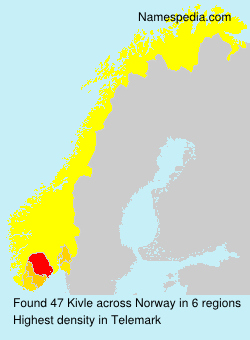 Surname Kivle in Norway