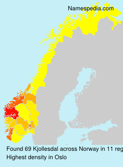 Surname Kjollesdal in Norway