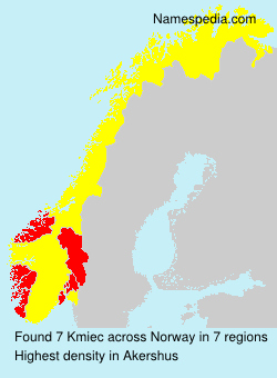 Surname Kmiec in Norway