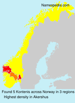 Surname Kontenis in Norway