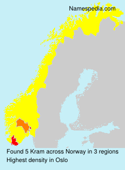 Surname Kram in Norway